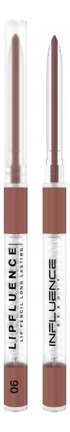 

Автоматический карандаш для губ Lipfluence Lip Pencil Long Lasting 0,28г: 06 Нюд коричнево-бежевый, Автоматический карандаш для губ Lipfluence Lip Pencil Long Lasting 0,28г