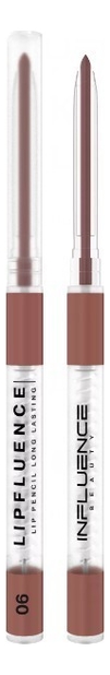 Автоматический карандаш для губ Lipfluence Lip Pencil Long Lasting 0,28г: 06 Нюд коричнево-бежевый