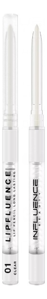 Купить Автоматический карандаш для губ Lipfluence Lip Pencil Long Lasting 0, 28г: 01 Прозрачный, Influence Beauty