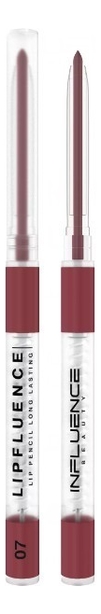 Автоматический карандаш для губ Lipfluence Lip Pencil Long Lasting 0,28г: 07 Нюд темно-розово-коричневый