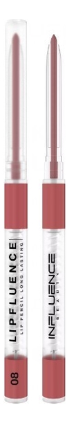 Купить Автоматический карандаш для губ Lipfluence Lip Pencil Long Lasting 0, 28г: 08 Нюд натуральный розовый, Influence Beauty