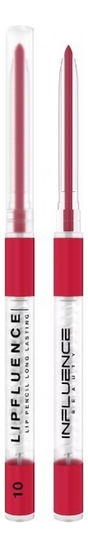 

Автоматический карандаш для губ Lipfluence Lip Pencil Long Lasting 0,28г: 10 Красный, Автоматический карандаш для губ Lipfluence Lip Pencil Long Lasting 0,28г
