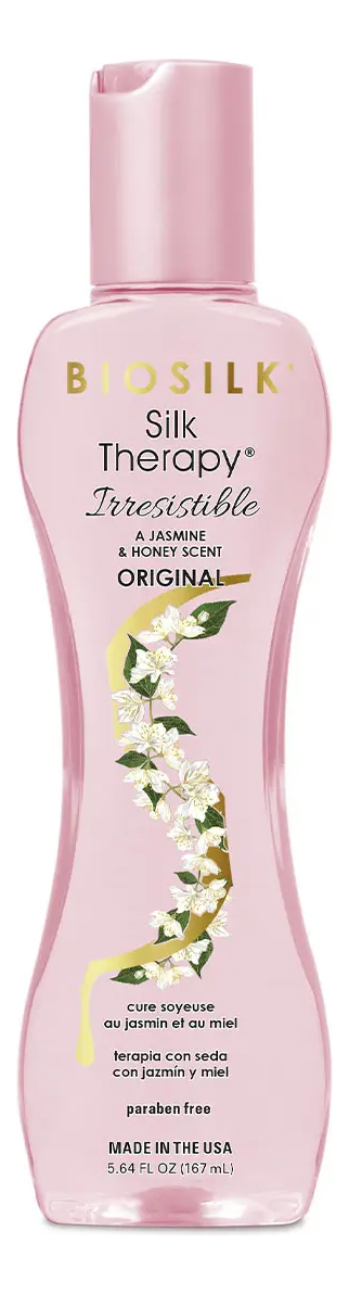 

Несмываемый шелковая сыворотка для волос с жасмином и медом BioSilk Silk Therapy Original Irresistible: Сыворотка 67мл, Несмываемый шелковая сыворотка для волос с жасмином и медом BioSilk Silk Therapy Original Irresistible
