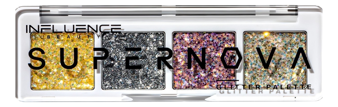 

Палетка глиттеров на кремовой основе для лица и тела Supernova Glitter Palette 2г