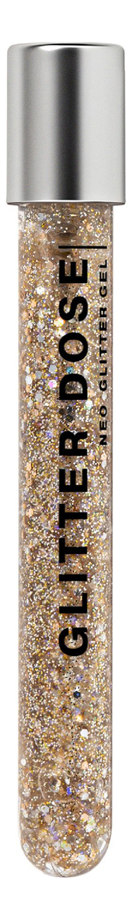 Глиттер на гелевой основе для лица и тела Glitter Dose Gel 6мл: 03 Золотой от Randewoo