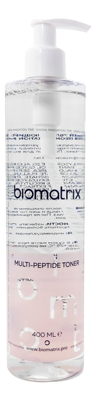 Купить Мультипептидный увлажняющий тонер для лица Multi-Peptide Toner: Тонер 400мл, Biomatrix