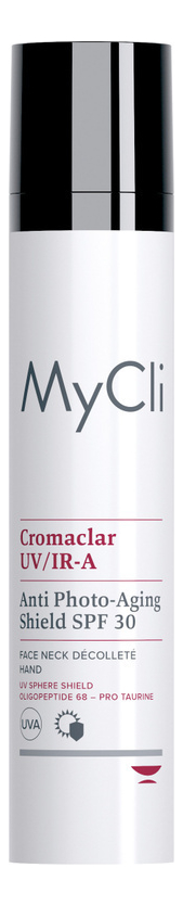 

Солнцезащитная эмульсия выравнивающий цвет кожи Cromaclar UV/IR-A Anti Photo-Aging Shield SPF30 50мл