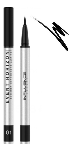 Купить Подводка-маркер для глаз Event Horizon Eyeliner 0, 5мл: 01 Черный, Influence Beauty