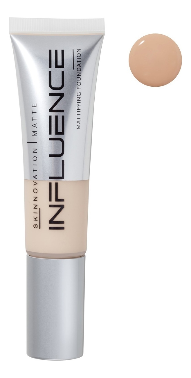 

Матирующая тональная основа Skinnovation Matte Mattifying Foundation 25мл: 02 Светло-бежевый, Матирующая тональная основа Skinnovation Matte Mattifying Foundation 25мл