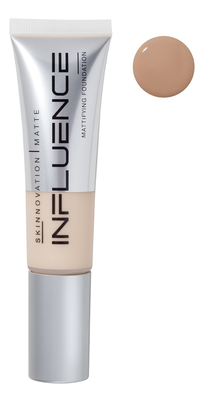 

Матирующая тональная основа Skinnovation Matte Mattifying Foundation 25мл: 04 Темно-бежевый, Матирующая тональная основа Skinnovation Matte Mattifying Foundation 25мл