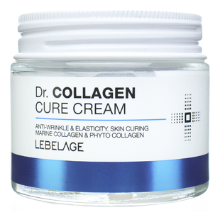 Антивозрастной крем для лица с коллагеном придающий эластичность Dr. Collagen Cure Cream 70мл
