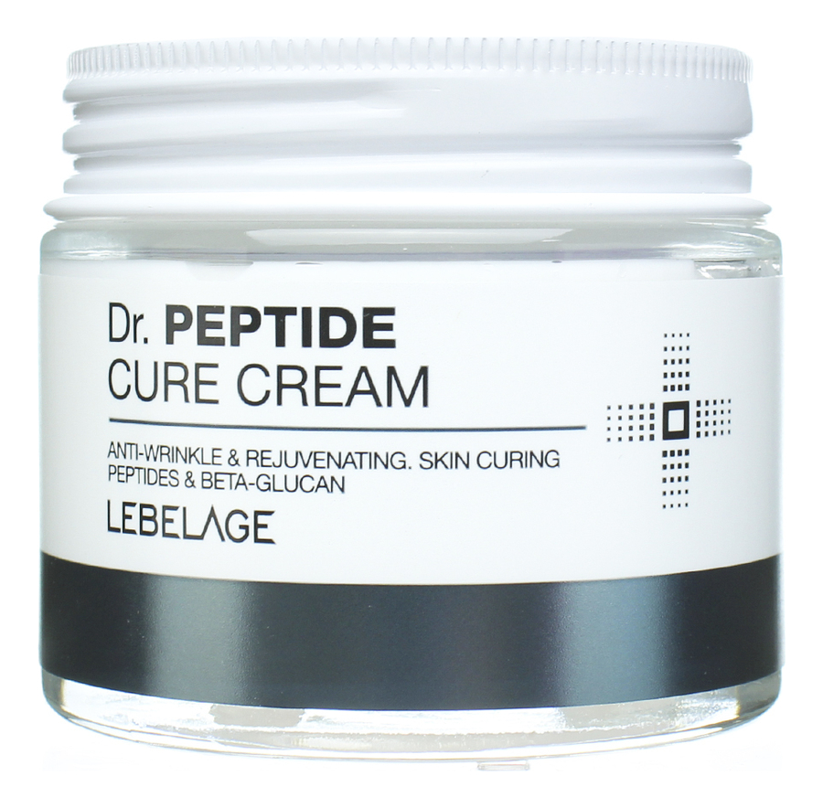 Антивозрастной омолаживающий крем для лица с пептидами Dr. Peptide Cure Cream 70мл антивозрастной успокаивающий крем для лица с мадекассосидом dr madecassoside cure cream 70мл