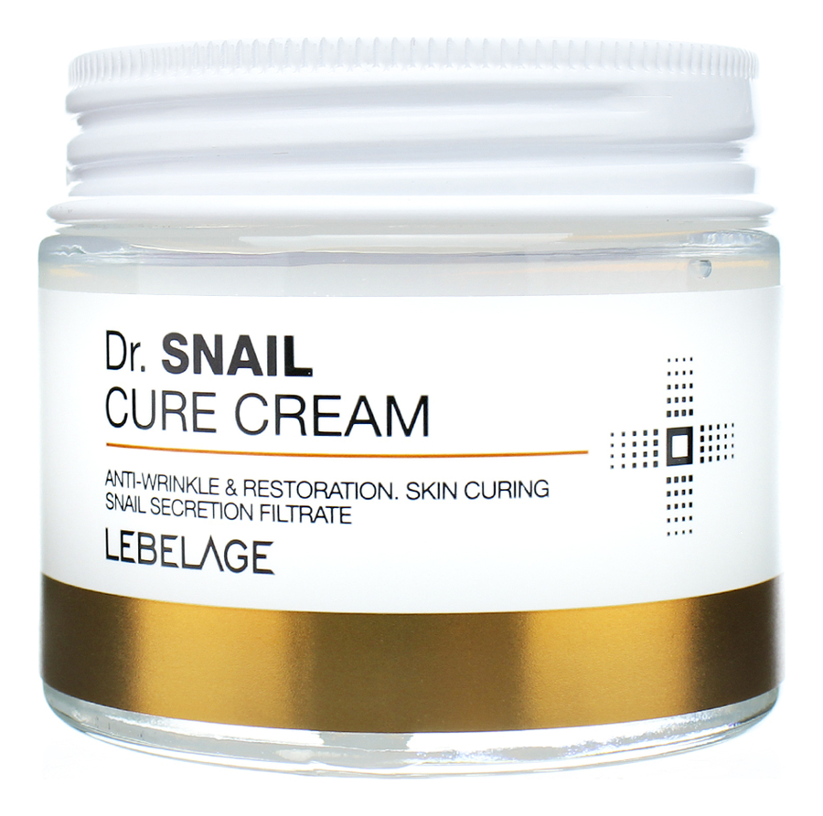 Купить Антивозрастной восстанавливающий крем для лица с улиточным муцином Dr. Snail Cure Cream 70мл, Lebelage