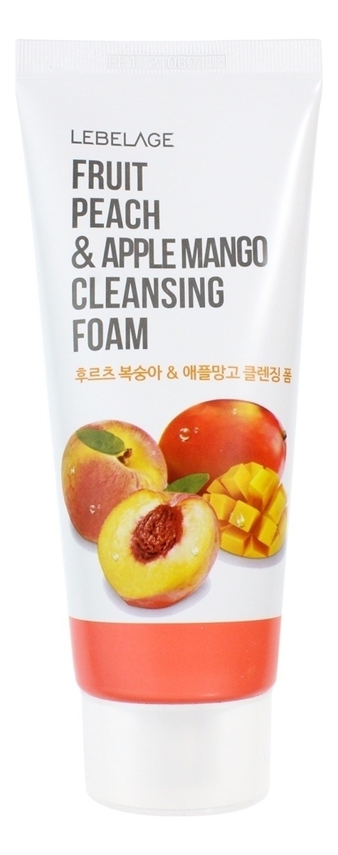 Пенка для умывания Fruit Peach & Apple Mango Cleansing Foam 100мл