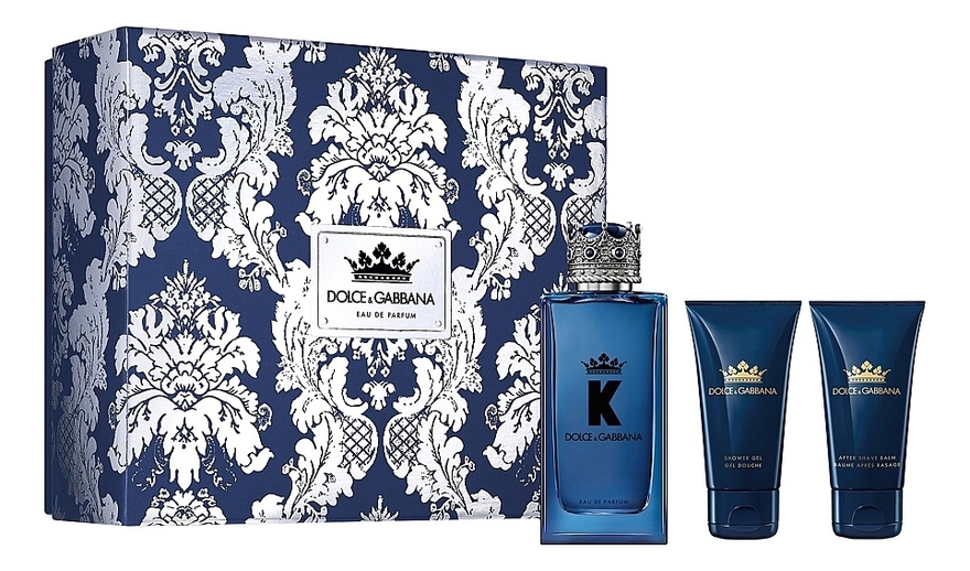 

K Eau De Parfum: набор (п/вода 100мл + бальзам п/бритья 50мл + гель д/душа 50мл), K Eau De Parfum
