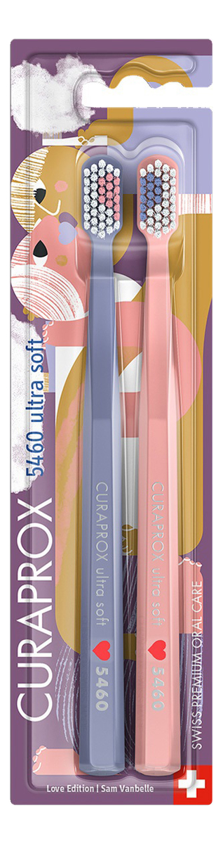 

Набор детских зубных щеток Duo Love Ultra Soft 5460 0,10мм 2шт