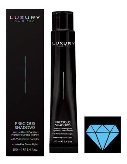 

Интенсивный прямой пигмент для волос Luxury Hair Pro Precious Shadows 100мл: Blue Sky Topaz, Интенсивный прямой пигмент для волос Luxury Hair Pro Precious Shadows 100мл