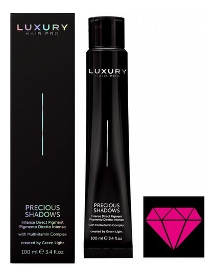 

Интенсивный прямой пигмент для волос Luxury Hair Pro Precious Shadows 100мл: Pink Diamond, Интенсивный прямой пигмент для волос Luxury Hair Pro Precious Shadows 100мл