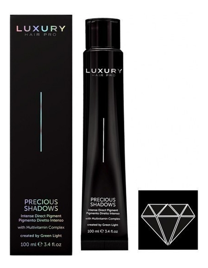

Интенсивный прямой пигмент для волос Luxury Hair Pro Precious Shadows 100мл: Black Onyx, Интенсивный прямой пигмент для волос Luxury Hair Pro Precious Shadows 100мл