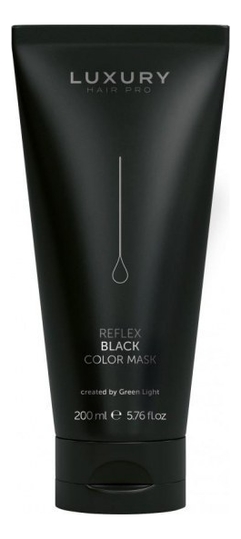 

Оттеночная маска для волос Luxury Hair Pro Reflex Color Masks 200мл: Nero, Оттеночная маска для волос Luxury Hair Pro Reflex Color Masks 200мл