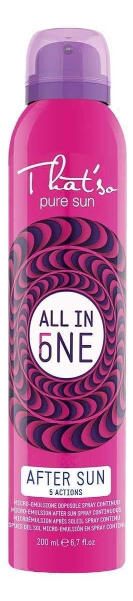 

Увлажняющий спрей после солнца для тела 3в1 Pure Sun All In One After Sun 200мл