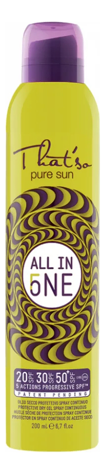 

Солнцезащитный спрей для тела Pure Sun All In One SPF20/30/50+ 175мл