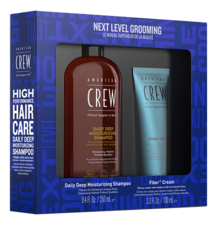 American Crew Набор для волос Next Level (ежедневный шампунь Daily Deep Moisturizing Shampoo 250мл + крем средней фиксации с натуральным блеском Fiber Cream AC 100мл)