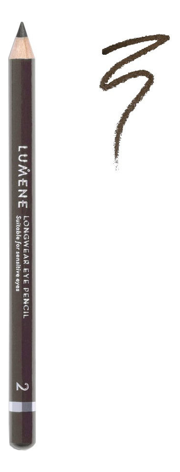 Стойкий карандаш для чувствительных глаз Longwear Eye Pencil 1г: 2 Brown