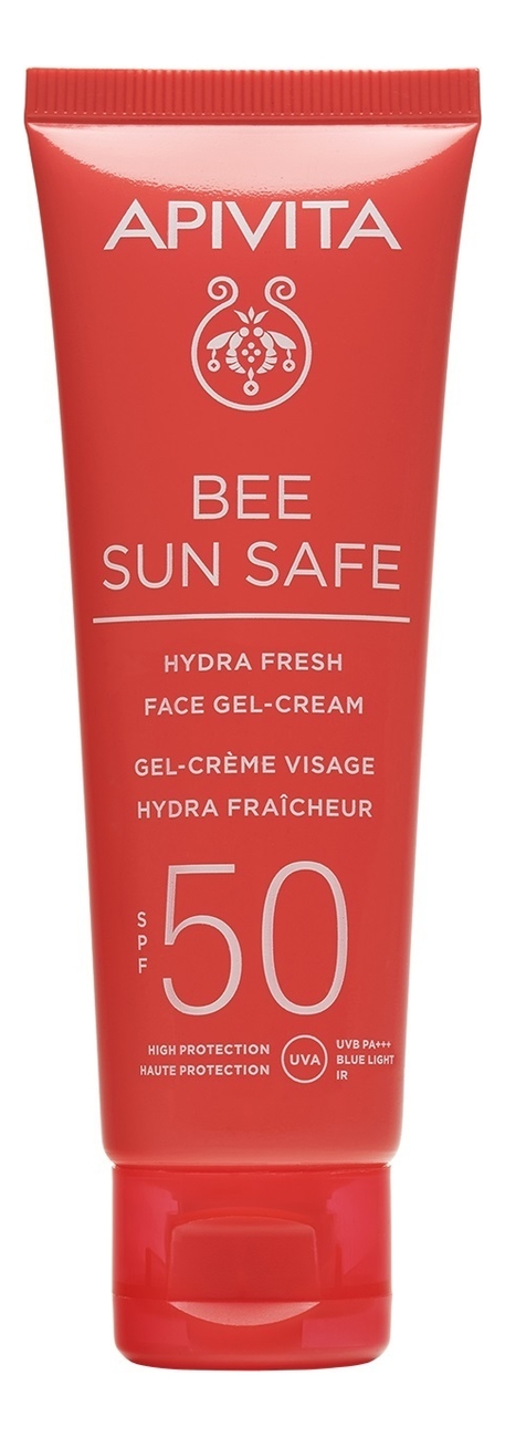 Купить Солнцезащитный крем-гель для лица Bee Sun Safe Hydra Fresh Face Gel-Cream SPF50 50мл, APIVITA
