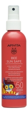 APIVITA Солнцезащитный детский спрей для лица и тела Bee Sun Safe Hydra Sun Kids Lotion SPF50 200мл