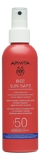 APIVITA Солнцезащитный ультралегкий спрей для лица и тела Bee Sun Safe Hydra Melting Ultra-Light Face & Body Spray SPF50 200мл