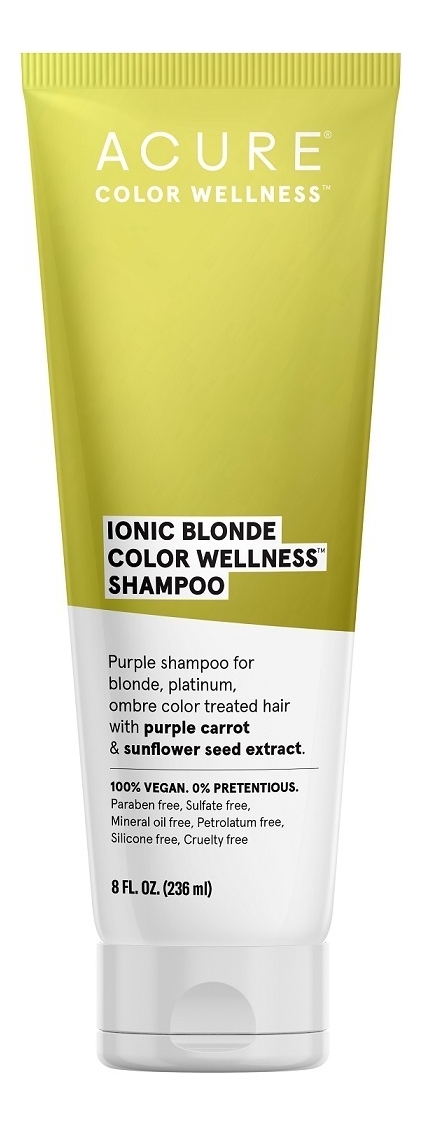 Купить Шампунь для светлых волос с экстрактом семян подсолнечника и моркови Ionic Blonde Shampoo 236мл, ACURE