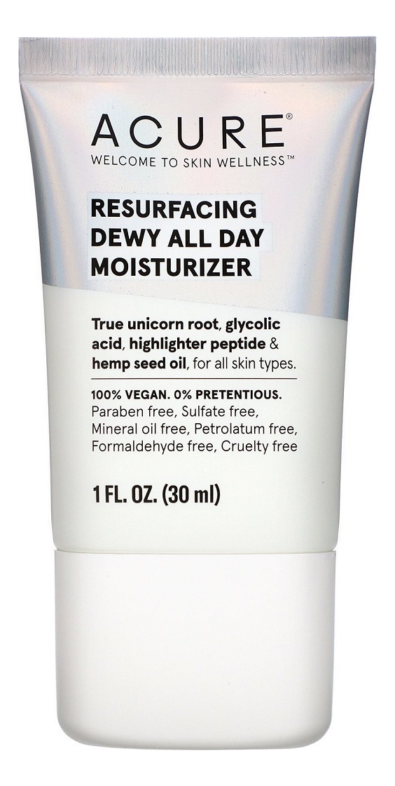 Дневной крем-хайлайтер для лица с гликолевой кислотой Resurfacing Dewy All Day Moisturizer 30мл