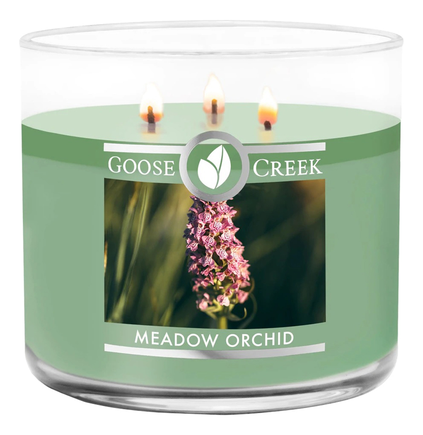 Ароматическая свеча Meadow Orchid (Луговая орхидея): свеча 411г ароматическая свеча seaglass large морское стекло свеча 411г