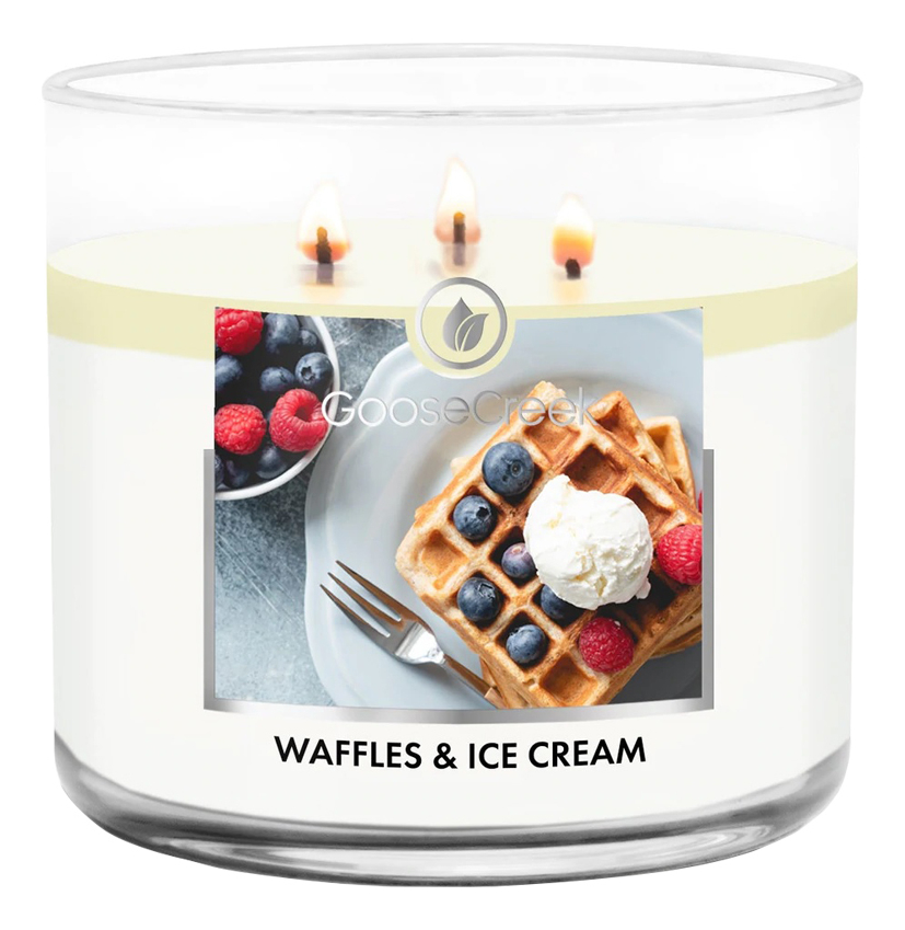 ароматическая свеча waffles Ароматическая свеча Waffles & Ice Cream (Вафли и мороженое): свеча 411г