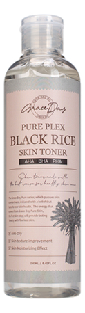 Питательный тонер для лица с экстрактом черного риса Pure Plex Black Rice Skin Toner 250мл уход за лицом grace day питательный тонер для лица с экстрактом черного риса pure plex black rice skin toner