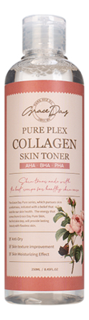 Купить Укрепляющий тонер для лица с коллагеном Pure Plex Collagen Skin Toner 250мл, Grace Day