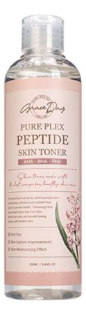 Тонер для лица с пептидами и гиалуроновой кислотой Pure Plex Peptide Skin Toner 250мл тонеры для лица grace day тонер для лица с пептидами и гиалуроновой кислотой pure plex peptide skin toner