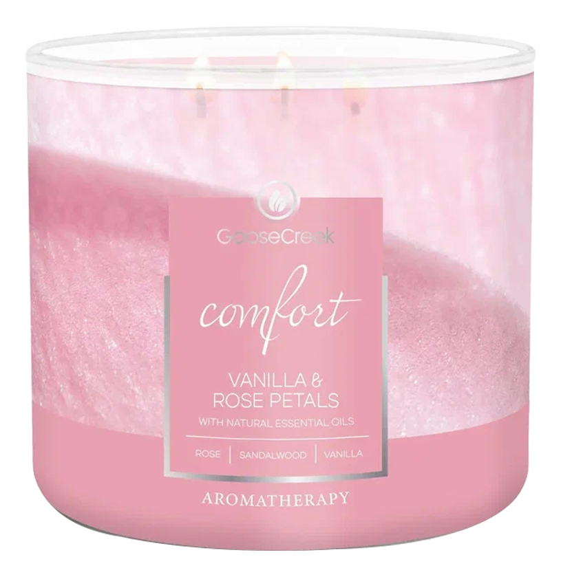 Ароматическая свеча Vanilla & Rose Petals (Ваниль и лепестки розы): Свеча 411г