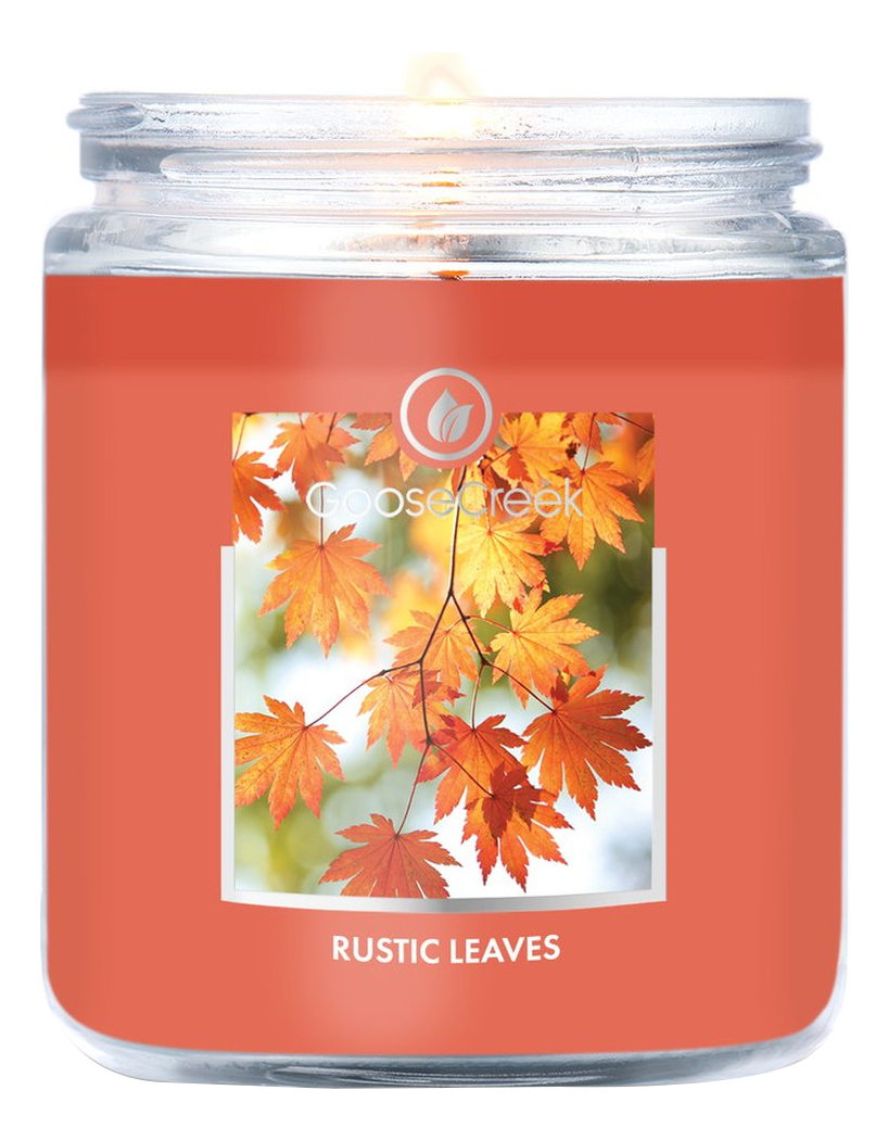 Ароматическая свеча Rustic Leaves (Простые листья): свеча 198г ароматическая свеча pink snowscape розовый cнежный пейзаж свеча 198г