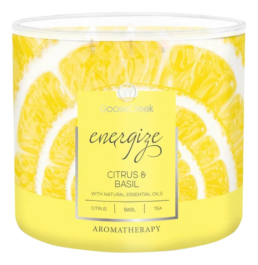 

Ароматическая свеча Citrus & Basil (Цитрусовые и базилик): свеча 411г, Ароматическая свеча Citrus & Basil (Цитрусовые и базилик)