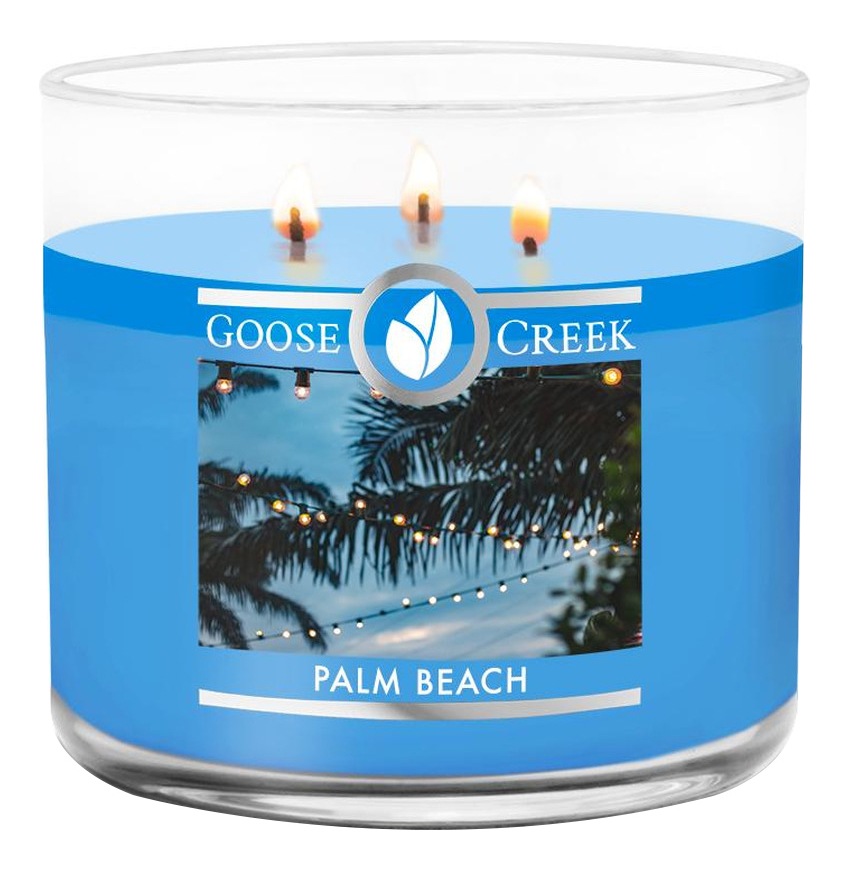 Ароматическая свеча Palm Beach (Пальмовый пляж): свеча 411г ароматическая свеча sandy beach bag пляжная сумка свеча 411г