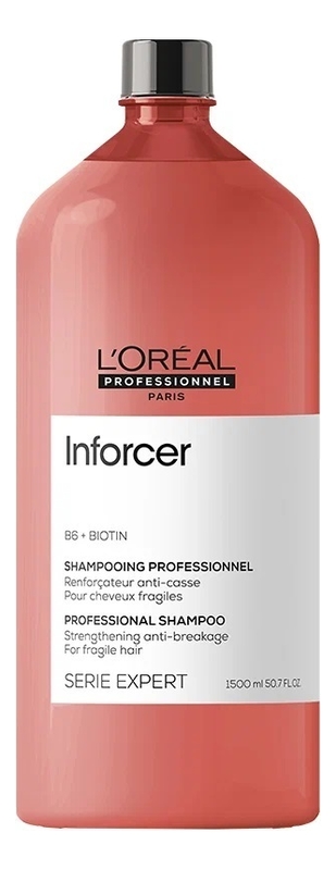 Укрепляющий шампунь против ломкости волос Serie Expert Inforcer B6 + Biotin Shampooing: Шампунь 1500мл