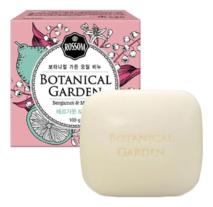 Мыло туалетное Botanical Garden Oil Soap Bergamot & Muguet 100г (бергамот, ландыш)