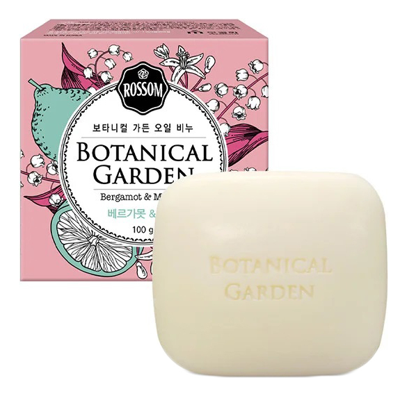 

Мыло туалетное Botanical Garden Oil Soap Bergamot & Muguet 100г (бергамот, ландыш)