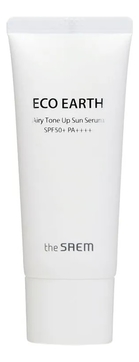 Сыворотка для лица солнцезащитная Eco Earth Airy Tone Up Sun Serum SPF50+ PA++++ 35г