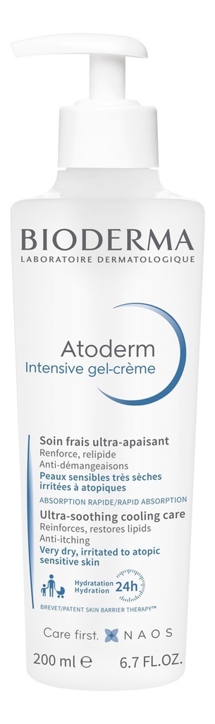 

Интенсивный гель-крем для лица и тела Atoderm Intensive Gel-Creme: Гель-крем 200мл, Интенсивный гель-крем для лица и тела Atoderm Intensive Gel-Creme
