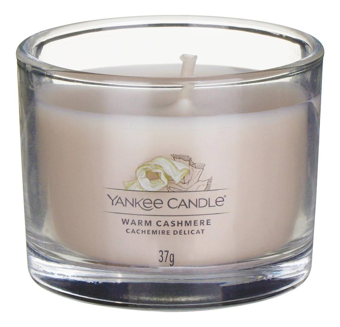 Купить Ароматическая свеча Warm Cashmere: Свеча 37г, Yankee Candle
