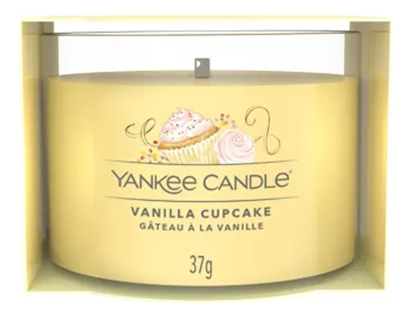 Купить Ароматическая свеча Vanilla Cupcake: Свеча 37г, Yankee Candle
