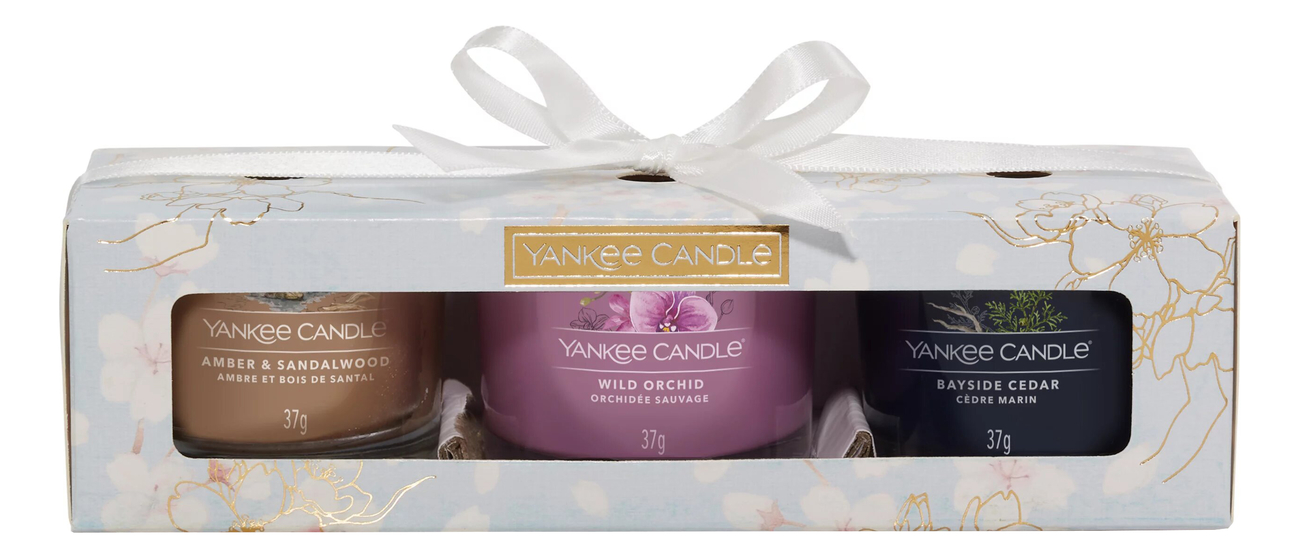 

Набор 3 Filled Votive Signature (Wild Orchid 37г + Amber & Sandalwood 37г + Bayside Cedar 37г)